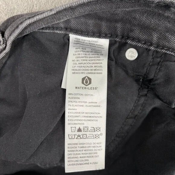 Levi’s Signature High-Rise Kick Boot Jeans Women’s 18 W34 Gray Y2K - Picture 8 of 9